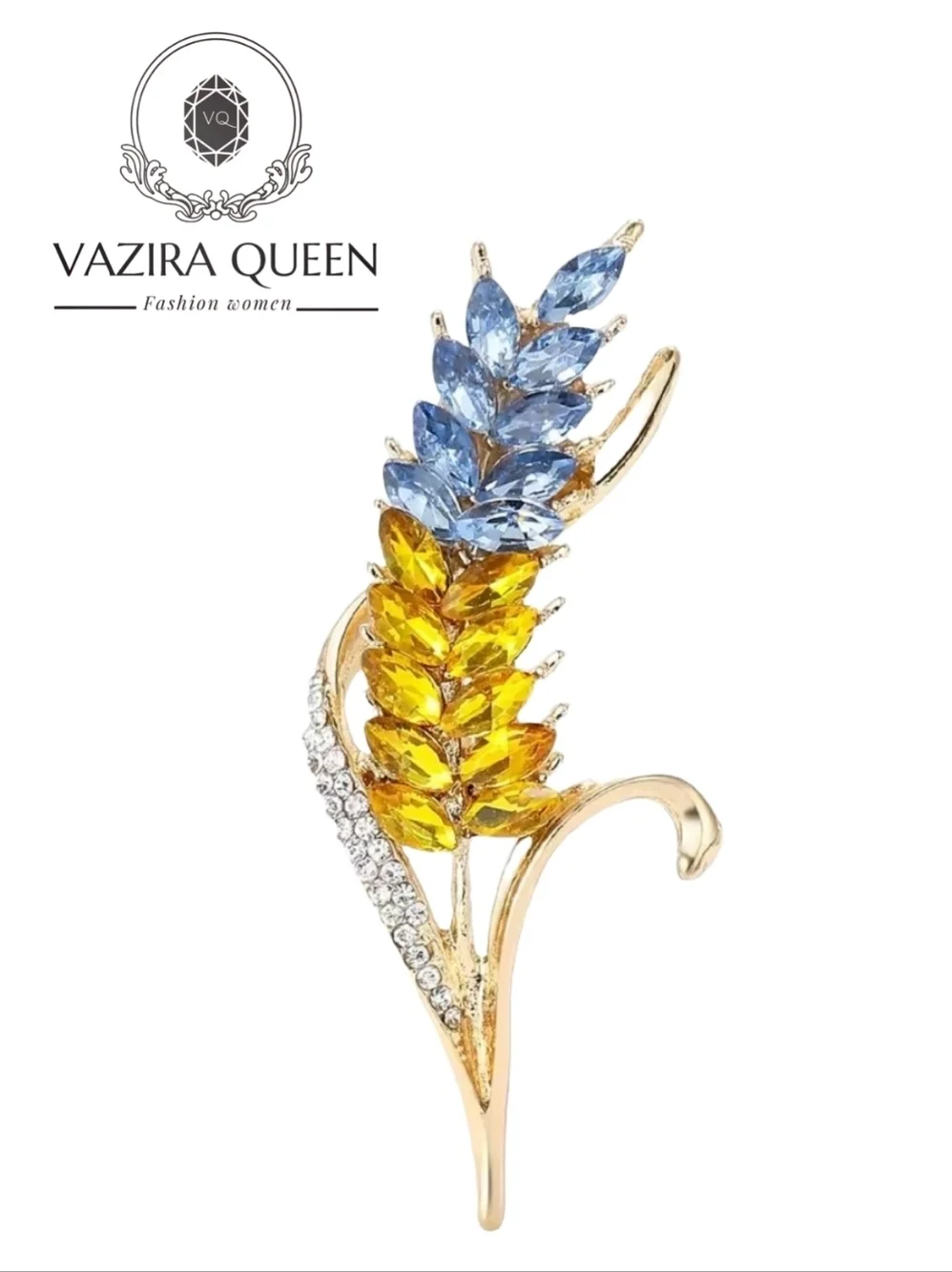 VQ Ukrainian Wheat Brooch
